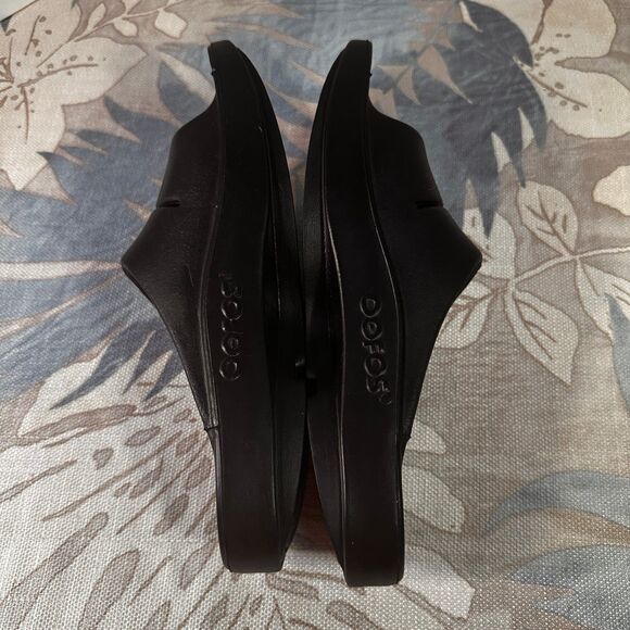 OOFOS OOahh Recovery Sandals Sport Slide On Black Women’s Size 7 - Picture 10 of 12